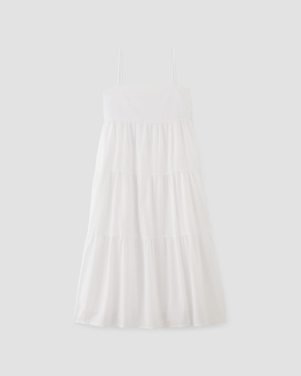 The Gauze Tiered Dress | White