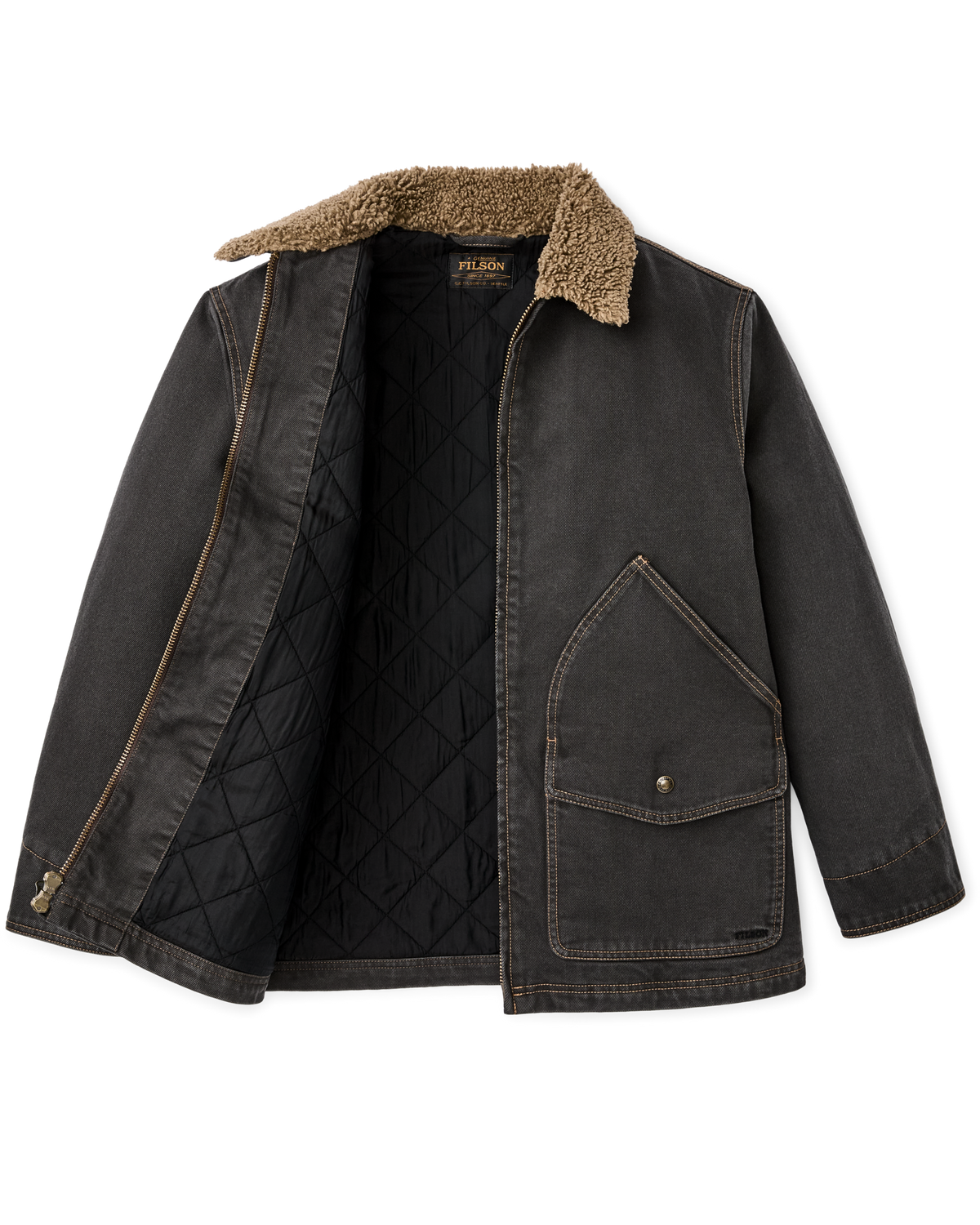 Women's Insulated Denim Outfitter Coat - Black