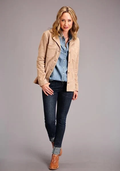 Stetson Spring I (Tan) - Women's Suede Jacket