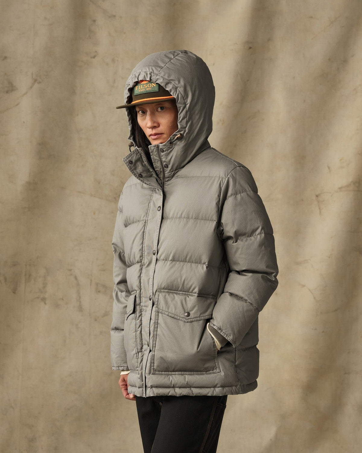 Women's Heritage Cotton Down Parka - Smokey Olive