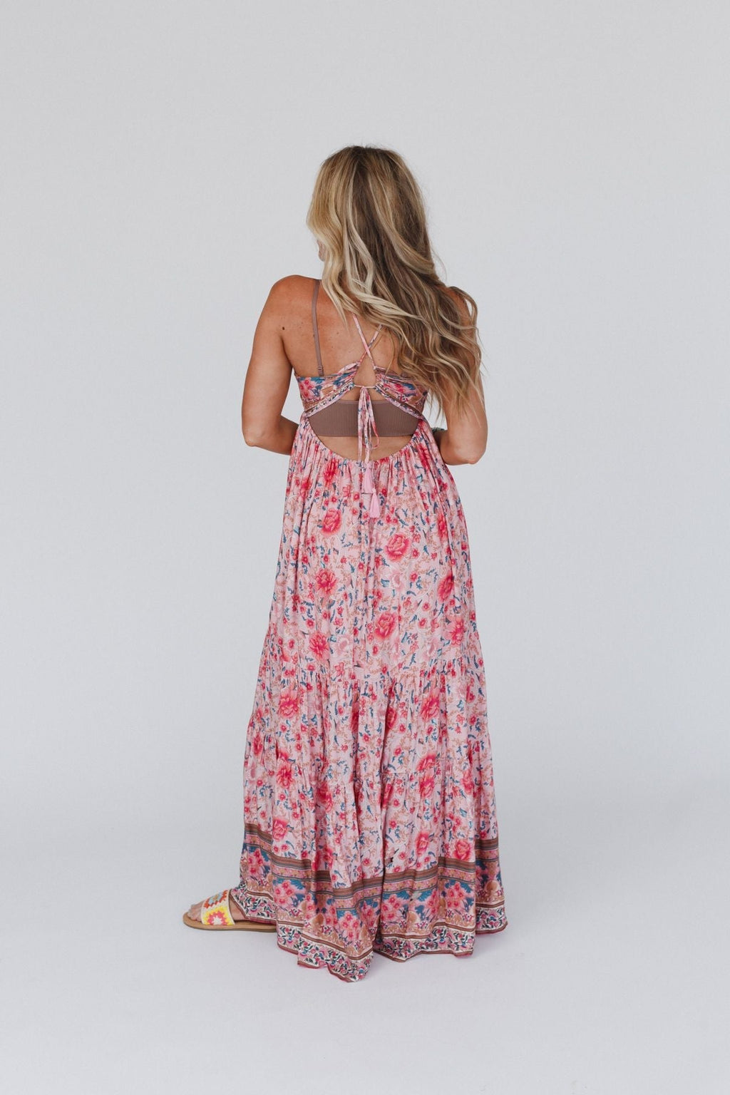 Lahaina Printed Dress - Pink Multi