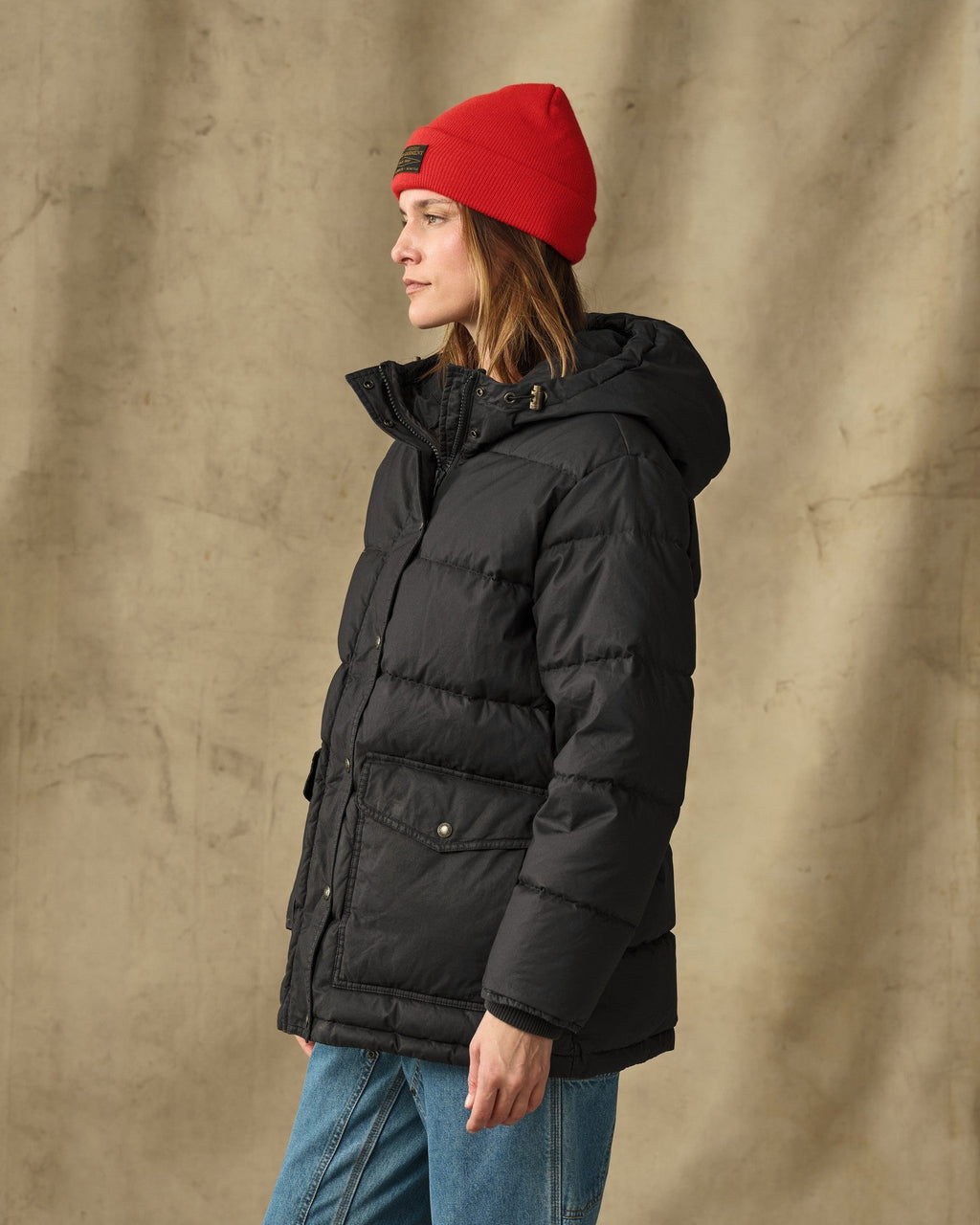 Women's Heritage Cotton Down Parka - Black