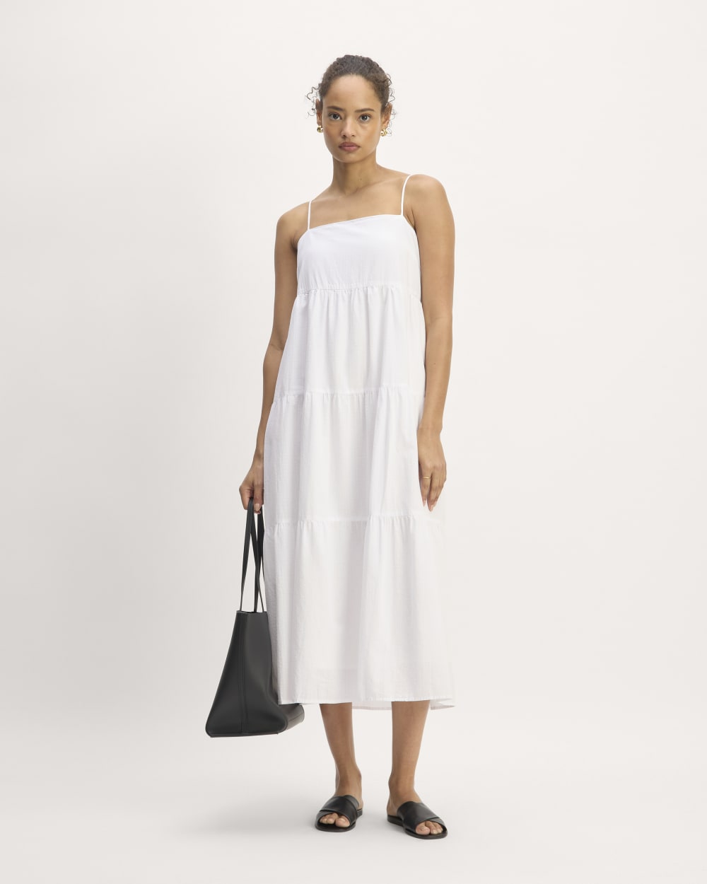 The Gauze Tiered Dress | White