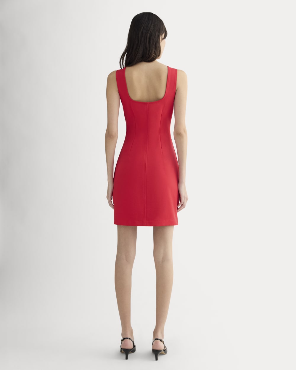 The Dream Square-Neck Dress | Classic Red