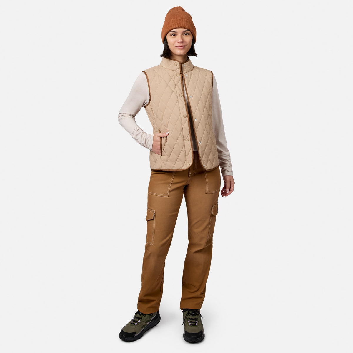 Women's Cirrus Diamond Quilted Button Down Vest
