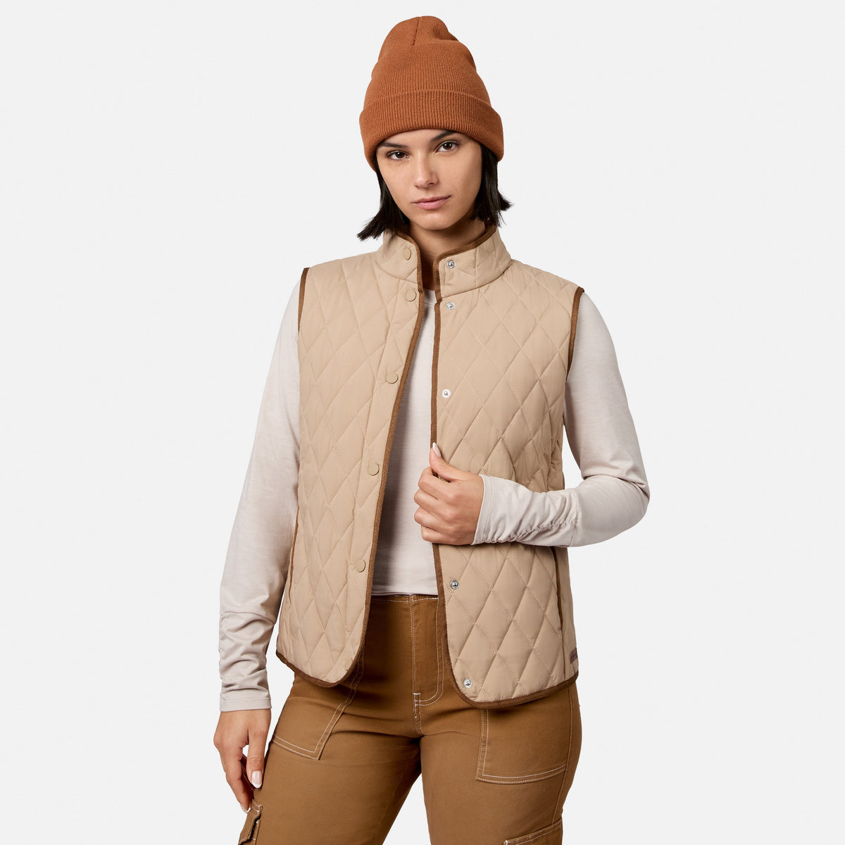 Women's Cirrus Diamond Quilted Button Down Vest