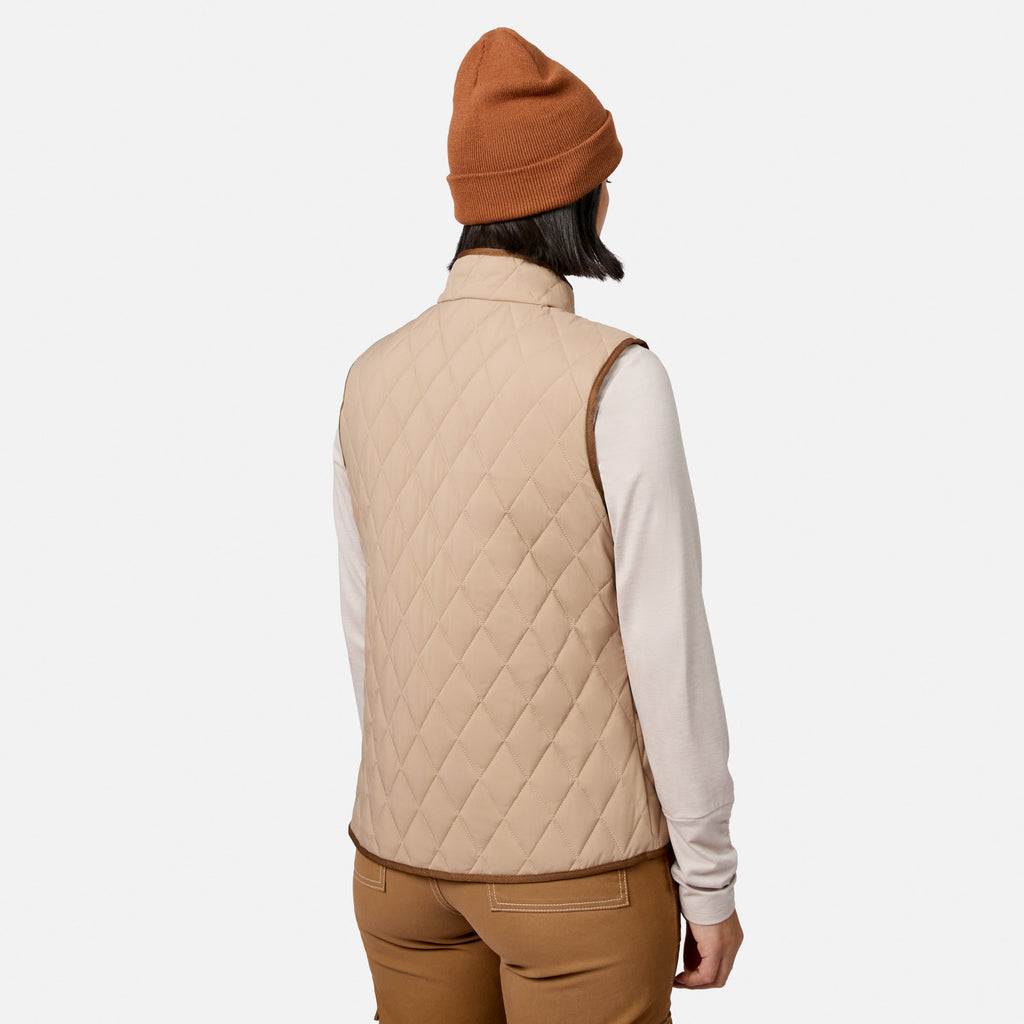 Women's Cirrus Diamond Quilted Button Down Vest