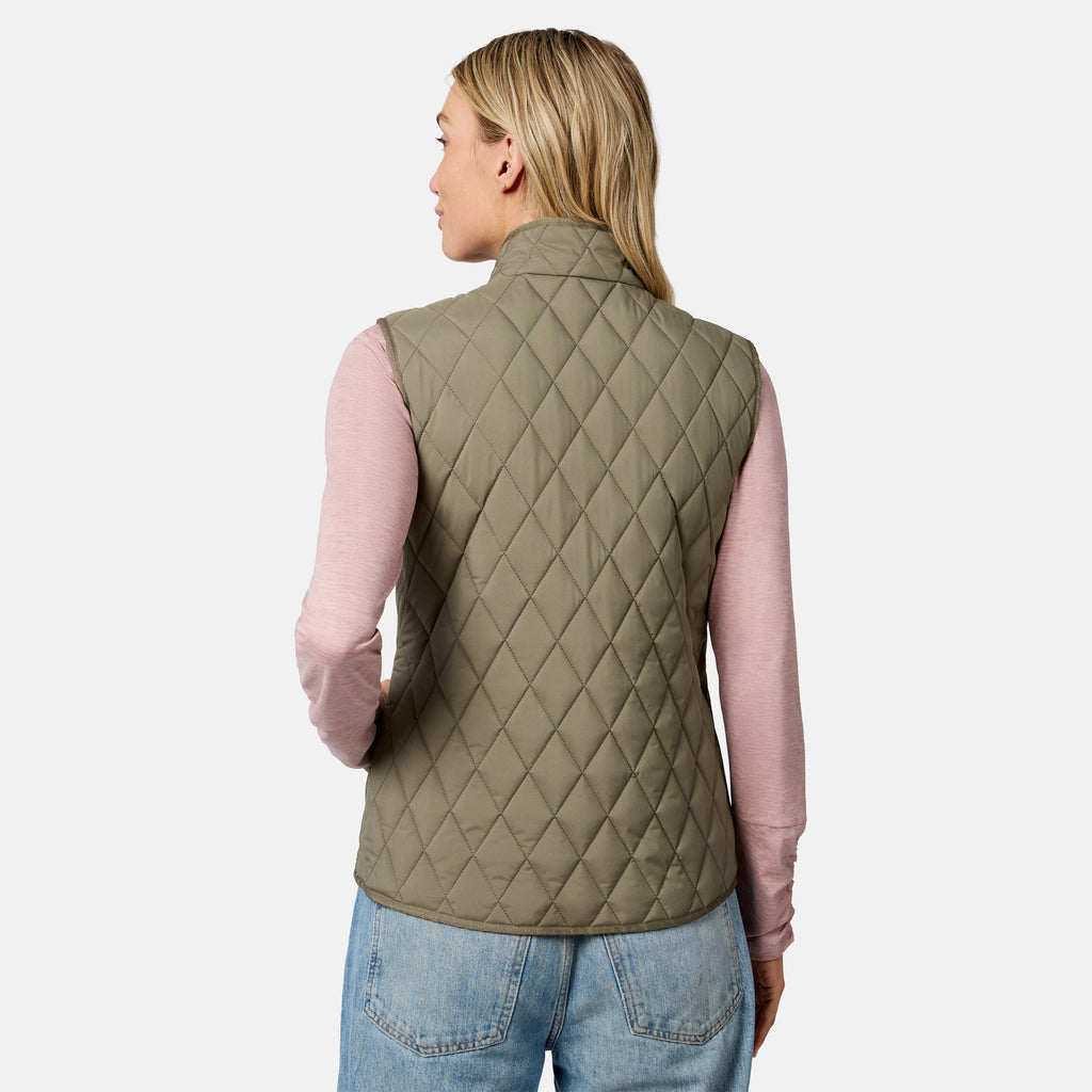 Women's Cirrus Diamond Quilted Button Down Vest