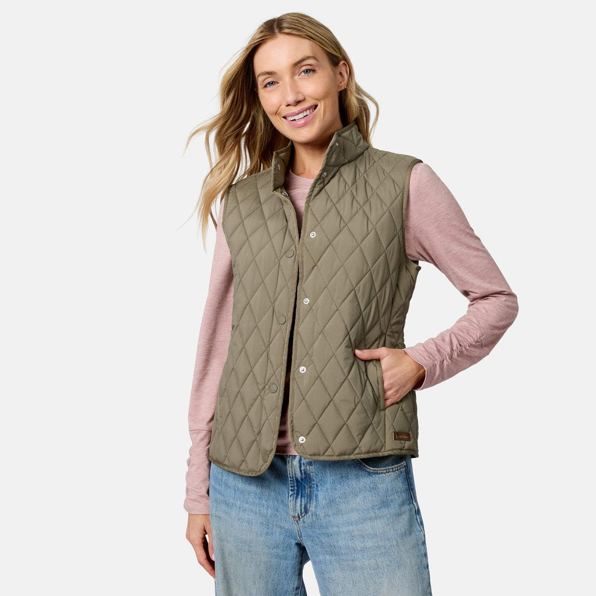 Women's Cirrus Diamond Quilted Button Down Vest