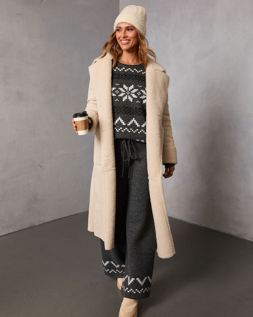 Sleighbell Snow Fair Isle Snowflake Sweater