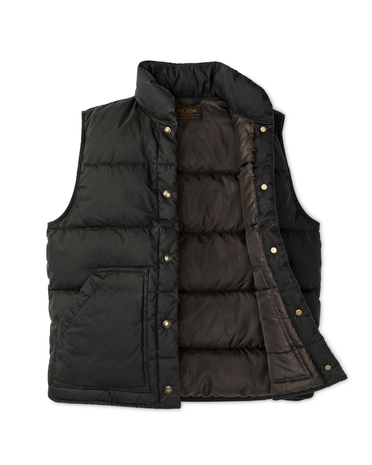 Women's Heritage Cotton Down Vest - Black