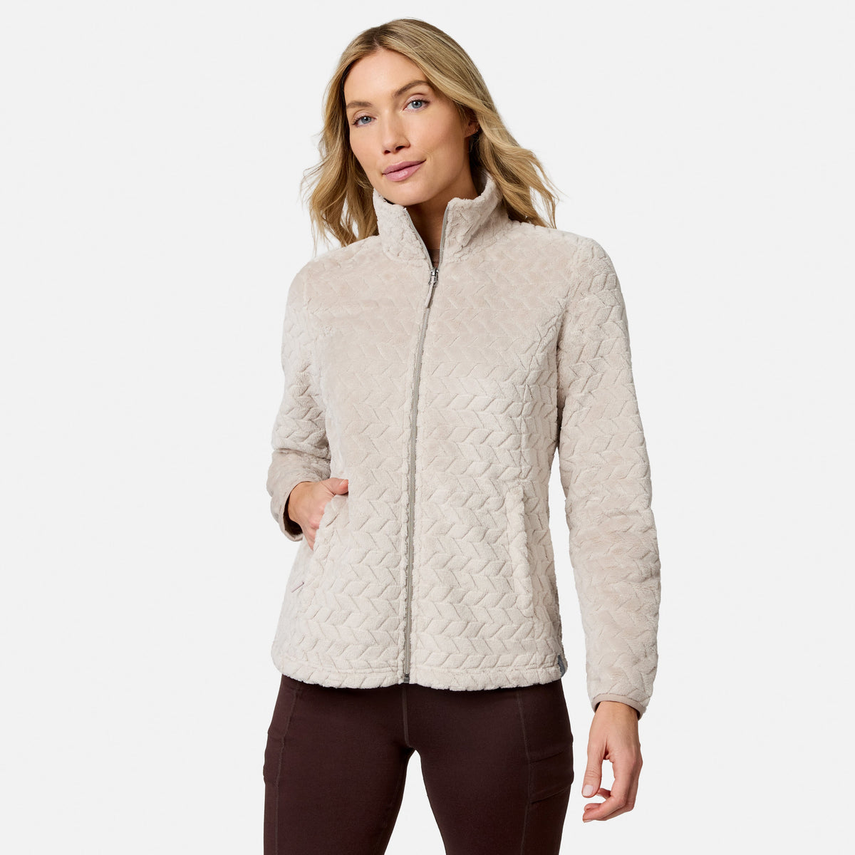 Women's Cable Butter Pile? Jacket