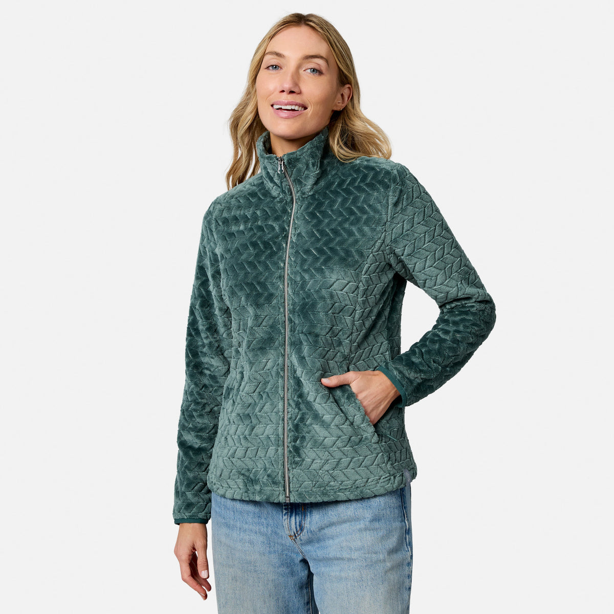 Women's Cable Butter Pile? Jacket