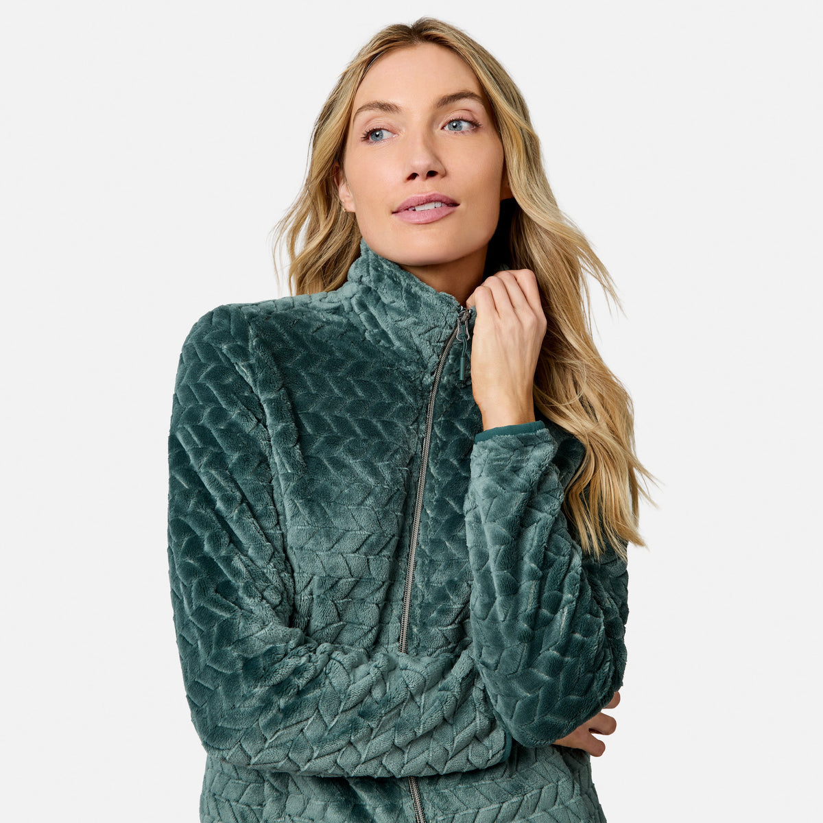 Women's Cable Butter Pile? Jacket