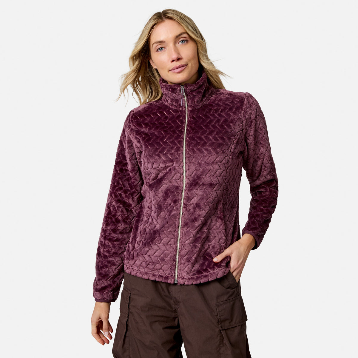 Women's Cable Butter Pile? Jacket