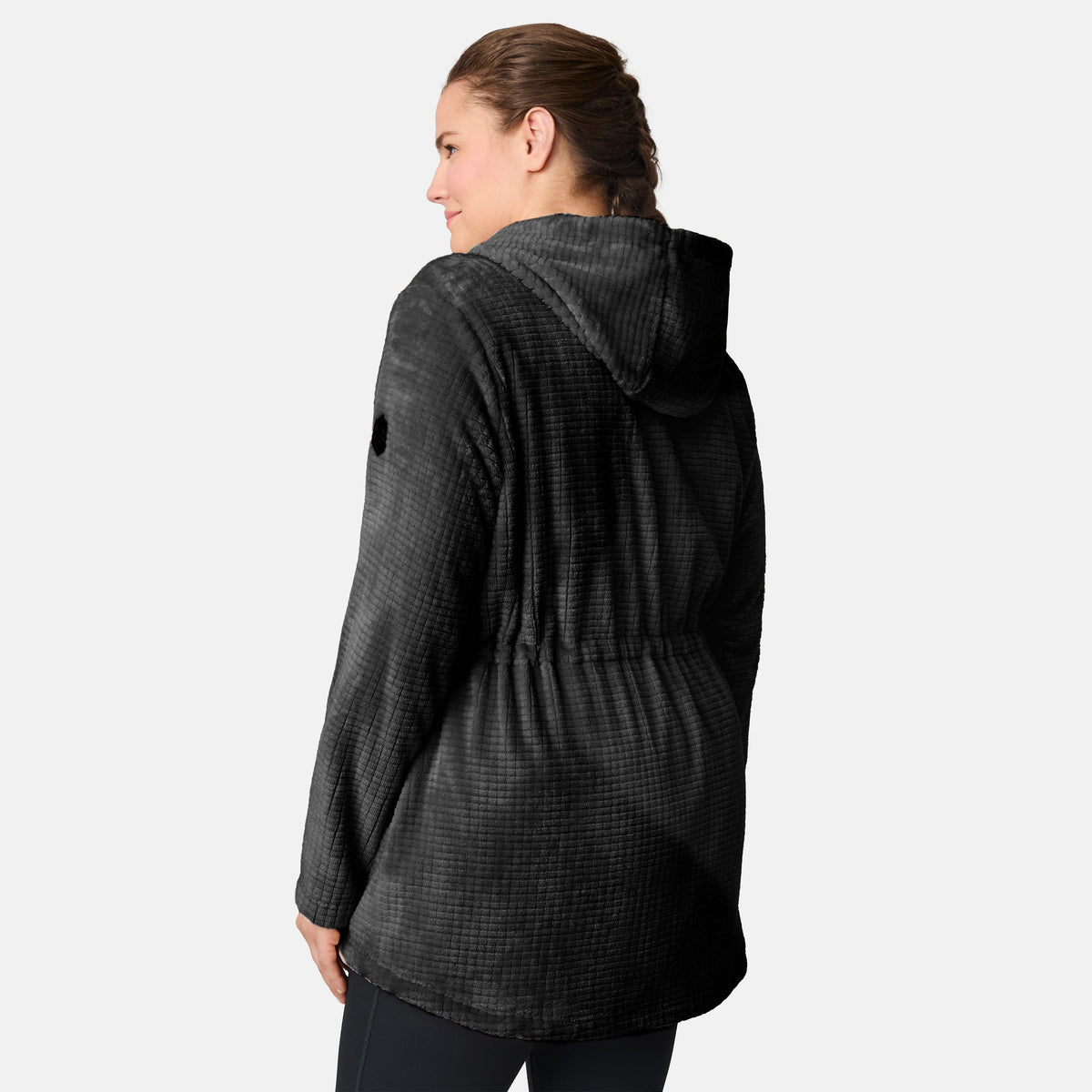 Women's Plus Size Grid Butter Pile? Anorak Jacket