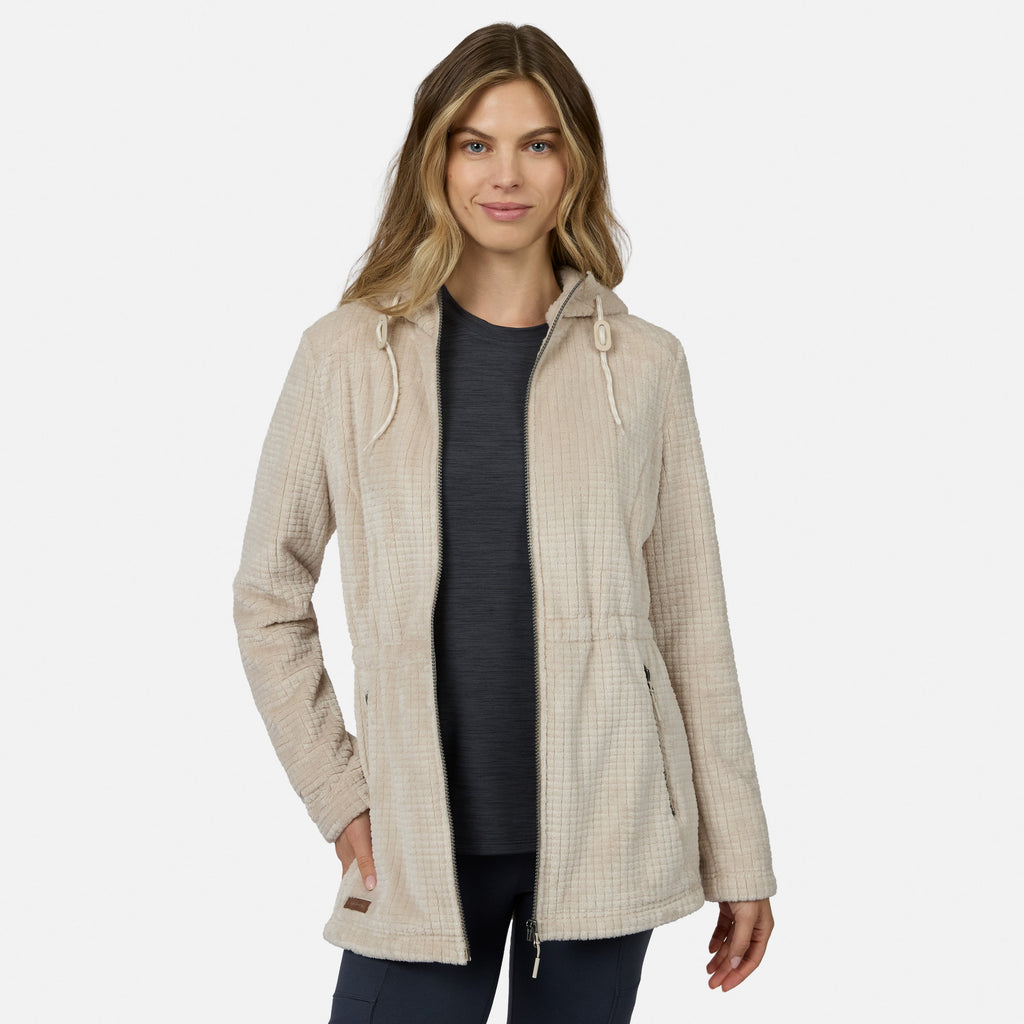 Women's Grid Butter Pile? Anorak Jacket