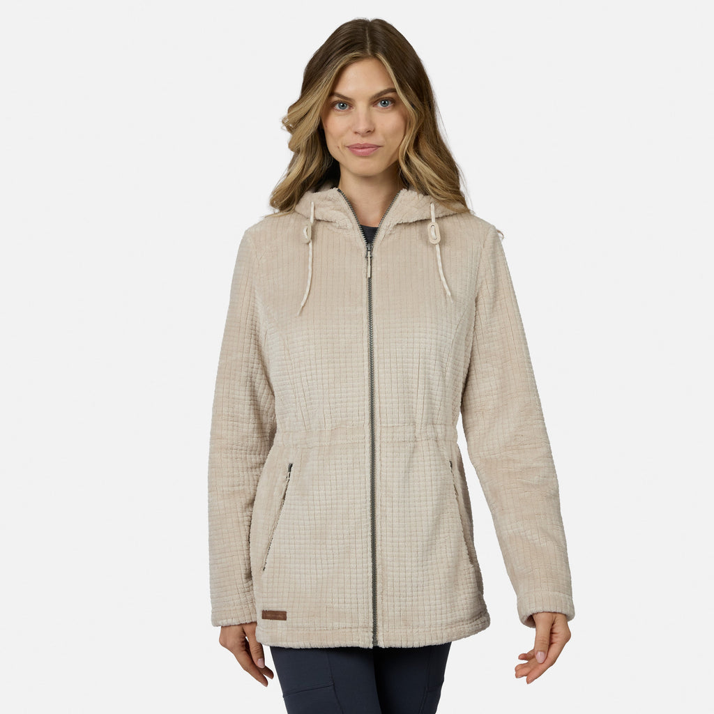 Women's Grid Butter Pile? Anorak Jacket