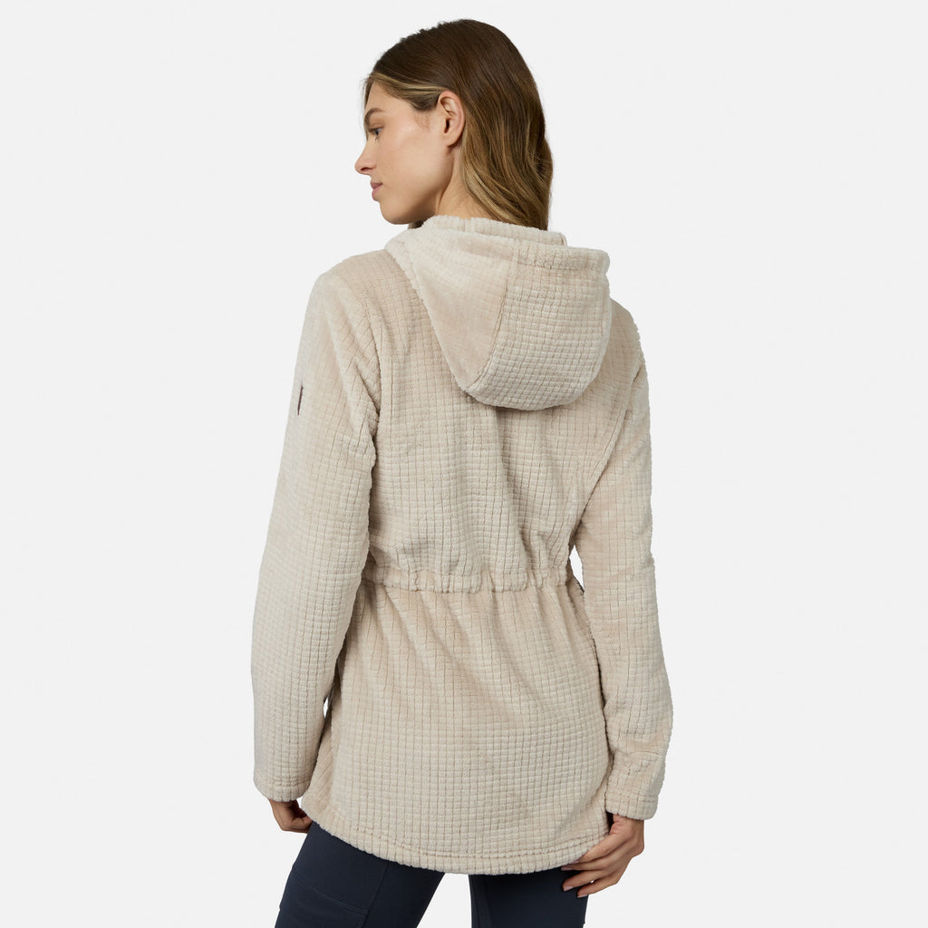 Women's Grid Butter Pile? Anorak Jacket