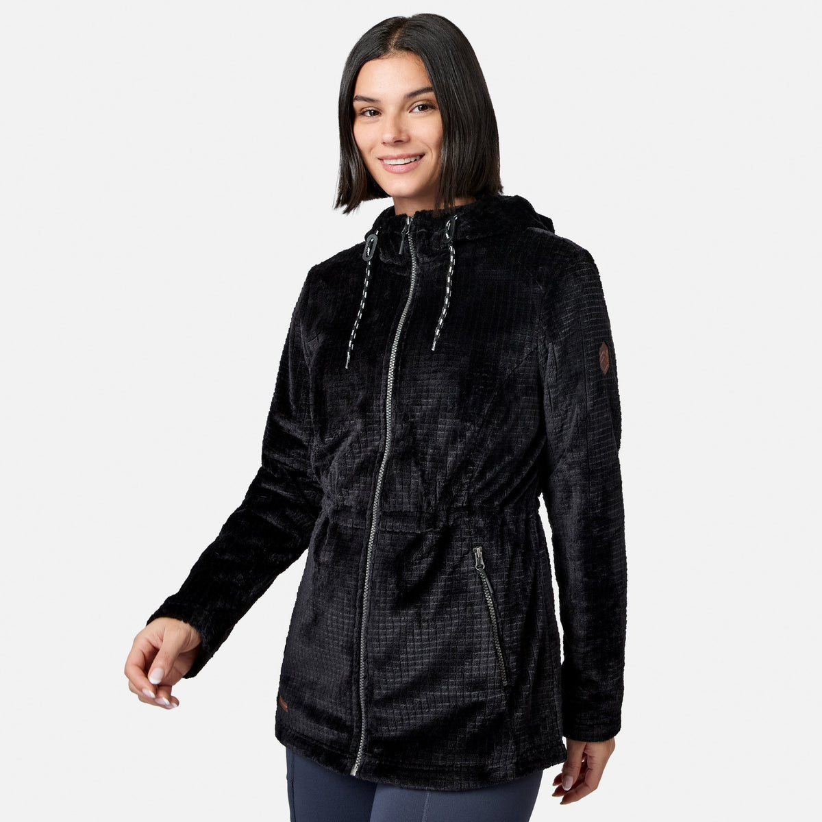 Women's Grid Butter Pile? Anorak Jacket