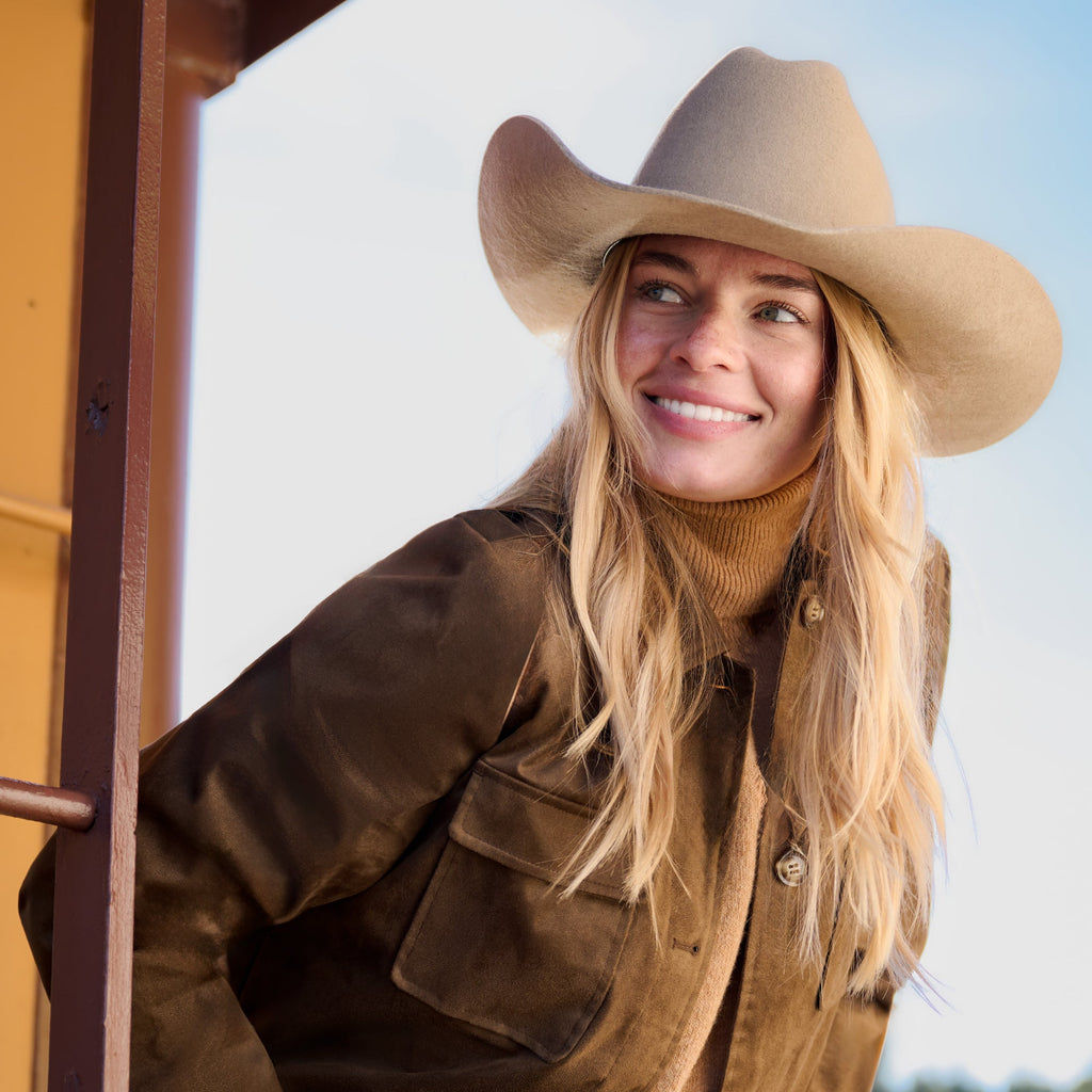 Women's Faux-Suede Trucker Jacket