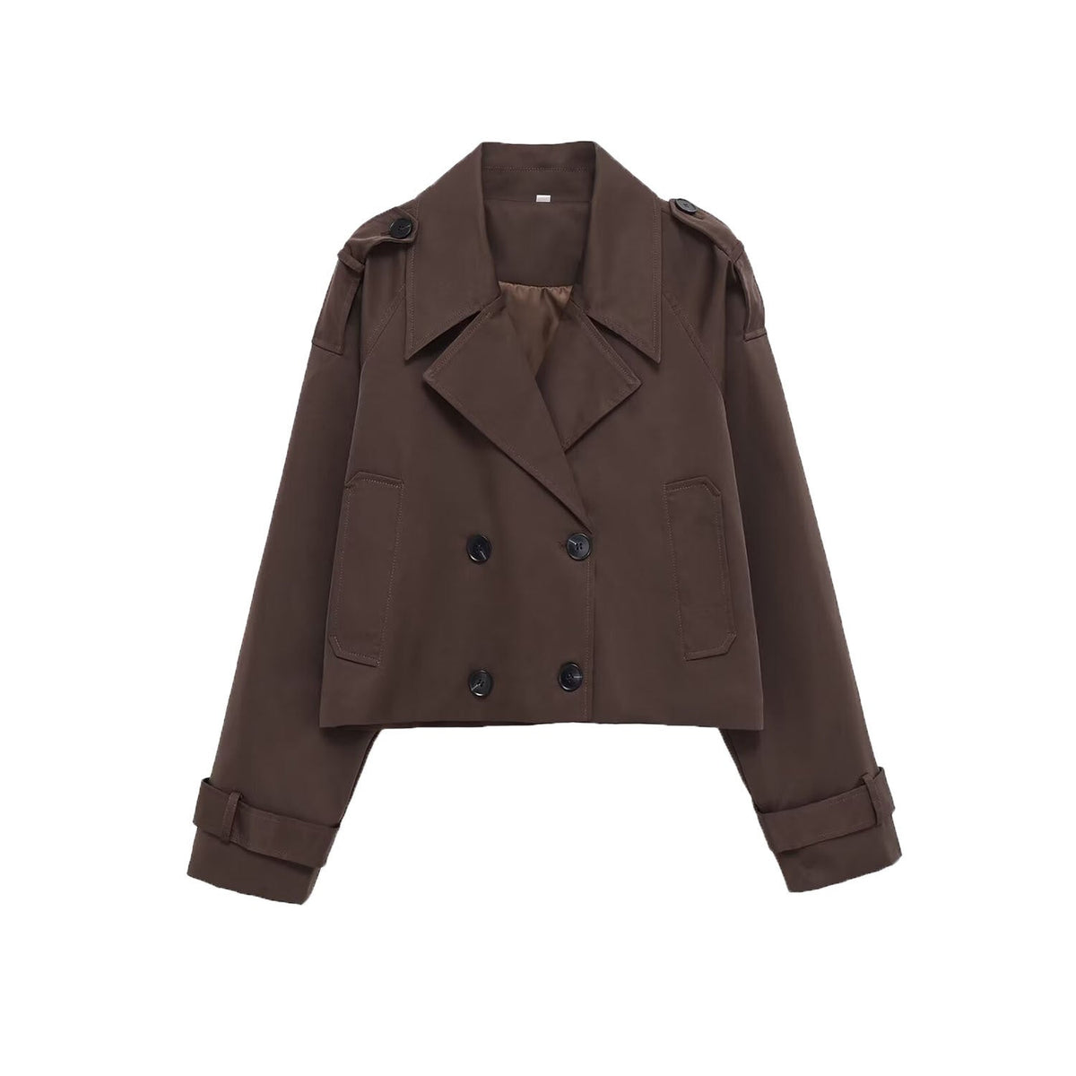 Women's Jacket Cropped Trench BYMANYC ? New York SOHO BROWN SHORT TRENCH - New Collection
