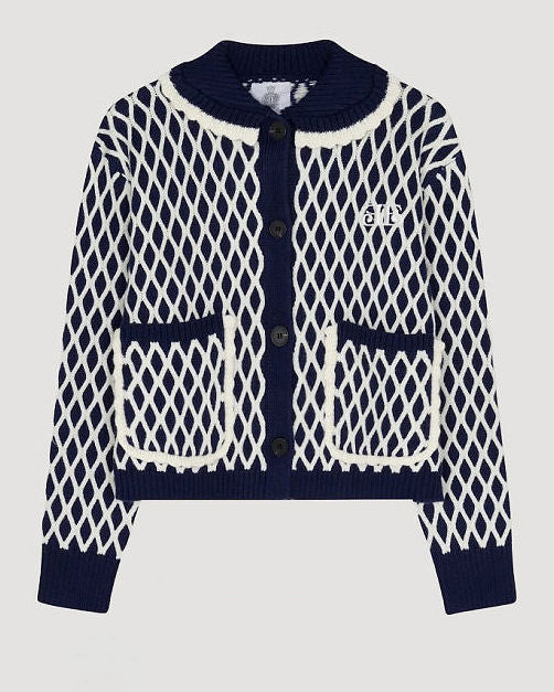 Jacqueline Diamond Print Cardigan
