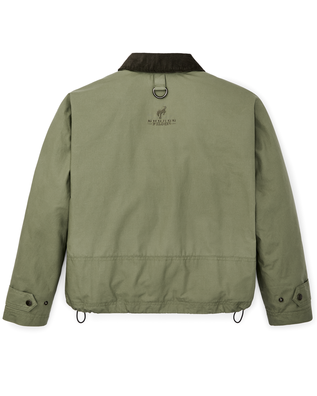 Women's Bronco Filson Embroidered Dry Wax Short Work Jacket - Slate Olive