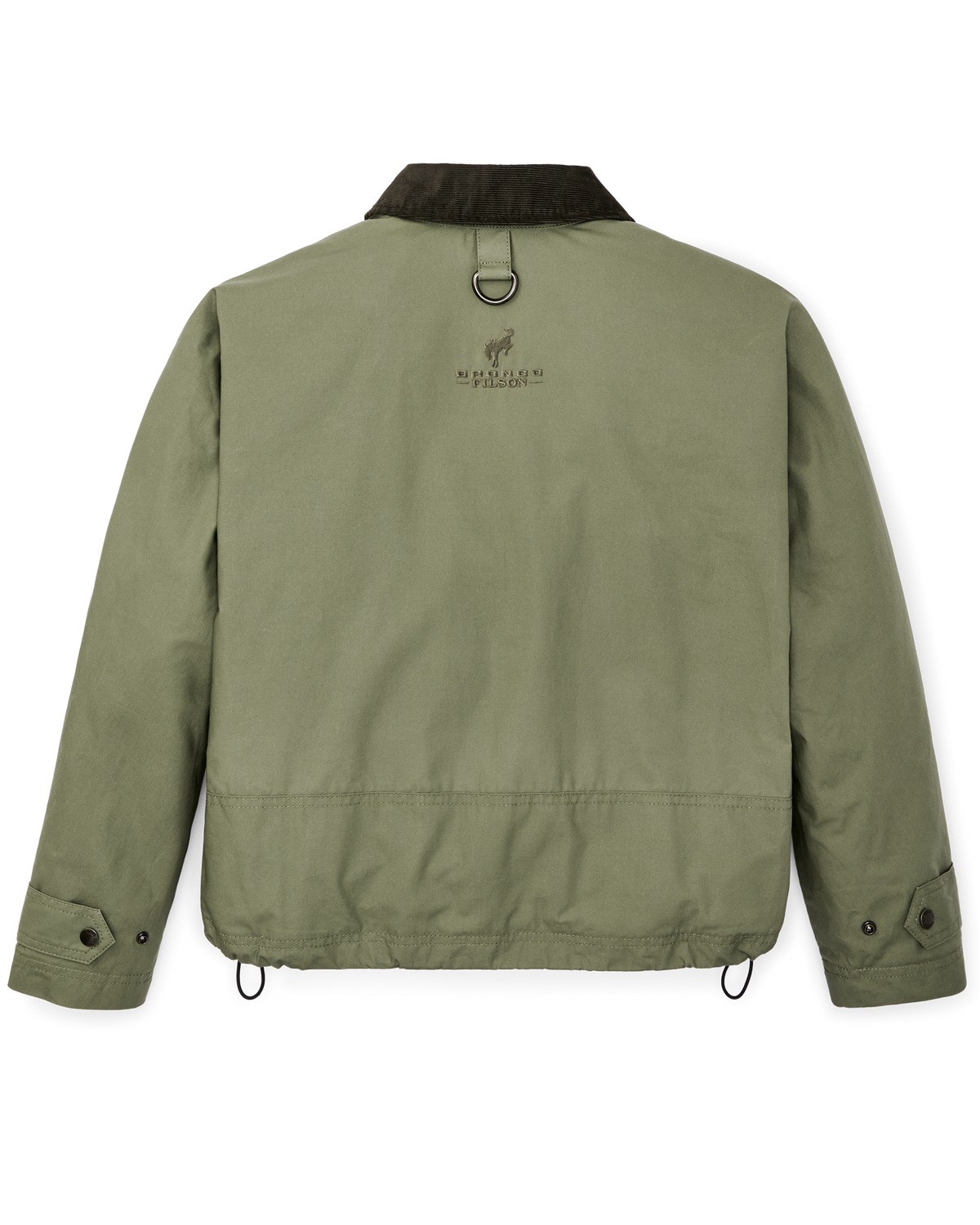 Women's Bronco Filson Embroidered Dry Wax Short Work Jacket - Slate Olive