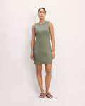 The Ribbed Mini Dress | Sage Green