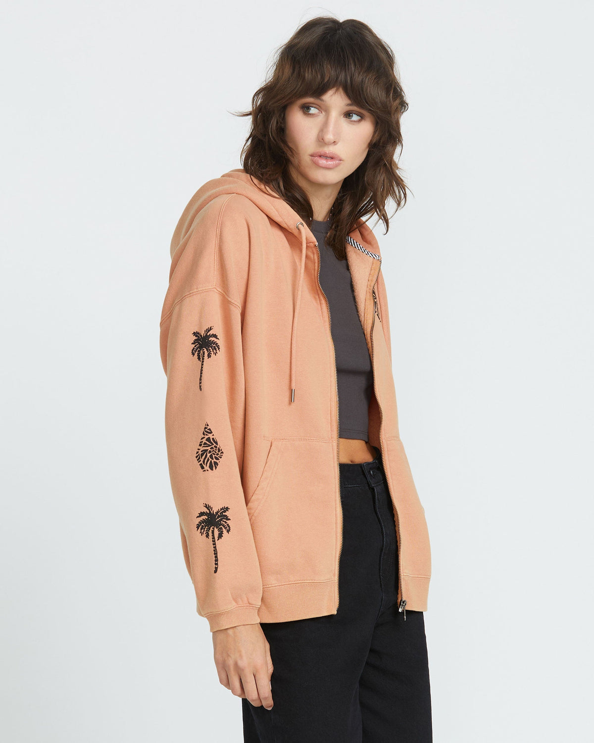 Women's Stone Art Up Zip Hoodie