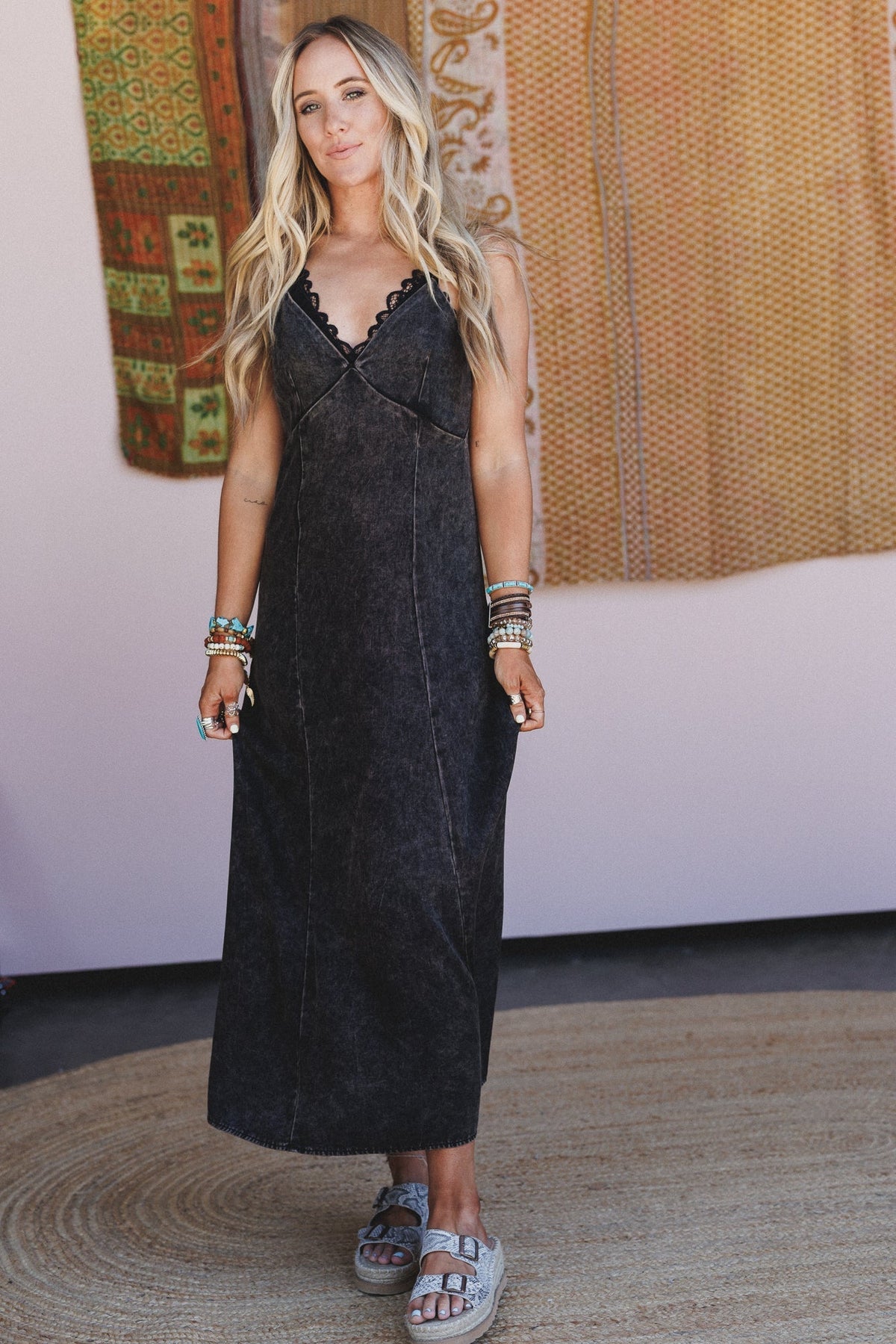 Wild Bay Maxi Dress - Ash Black