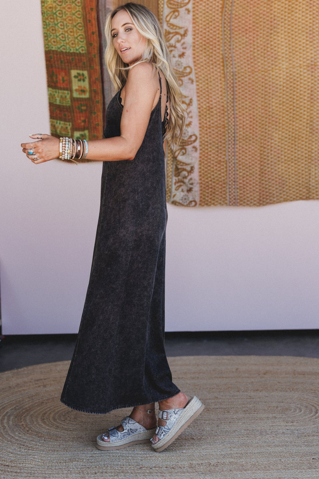Wild Bay Maxi Dress - Ash Black