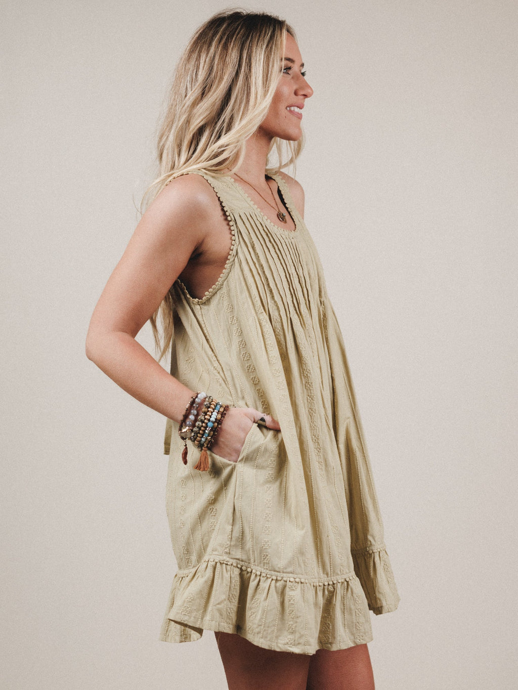 Blossom Dress  - Olive