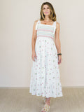 Santorini Embroidered Dress - Off White