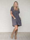 The Nest Camden Lace Tee Dress - Black