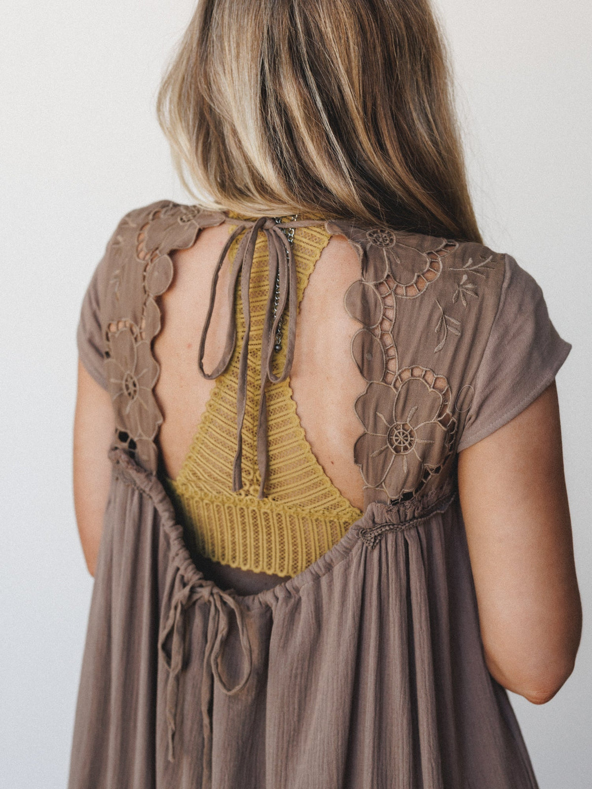 Lavender Loom Dress - Mocha
