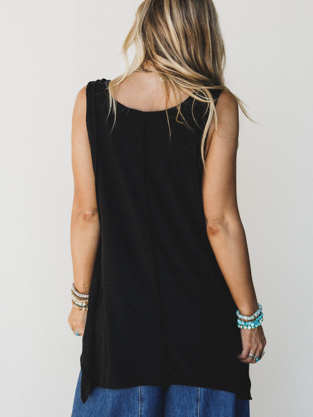 The Nest Drift Away Top - Black