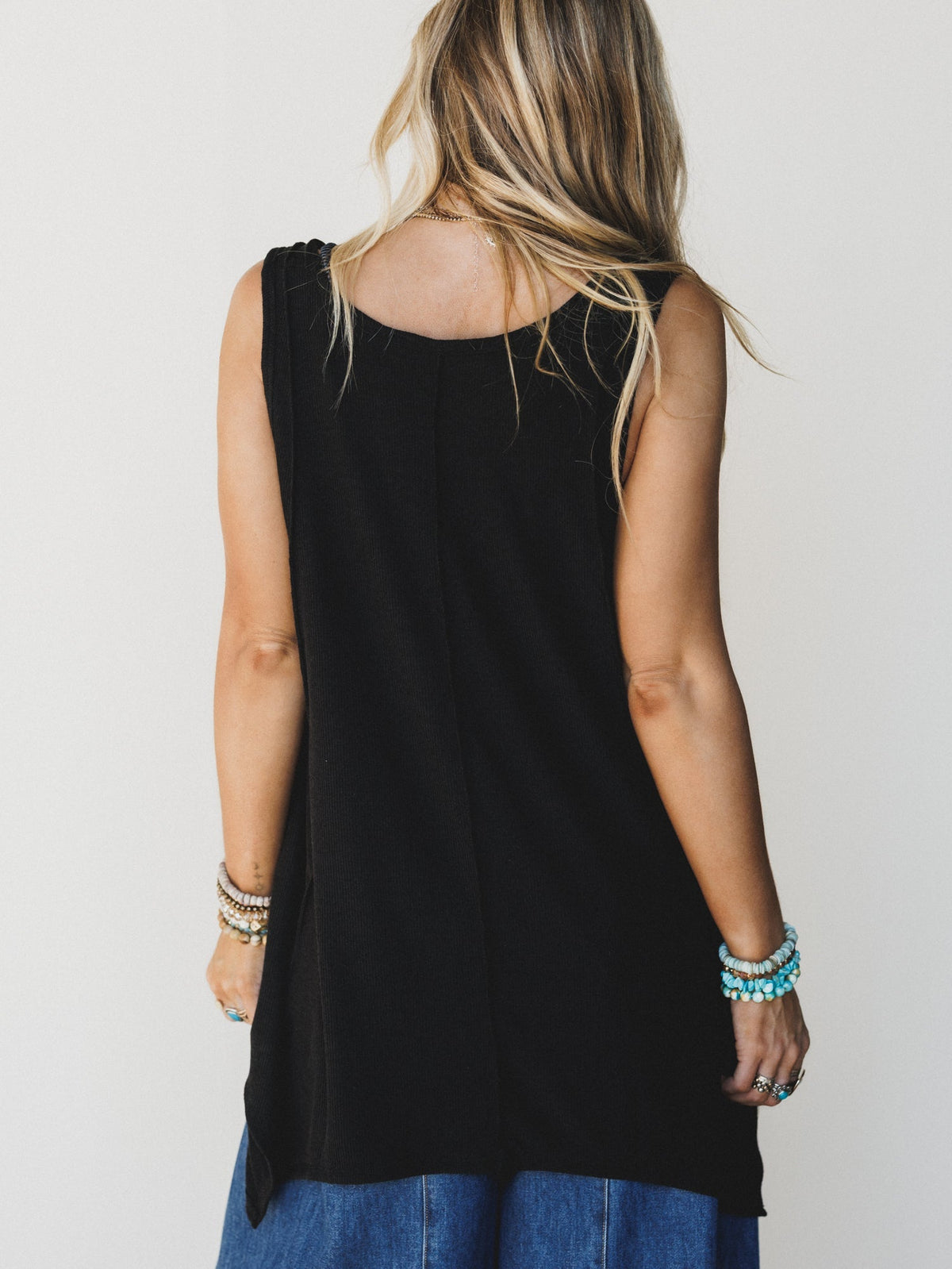 The Nest Drift Away Top - Black