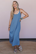 Bound By Moonlight Maxi Dress - Blue