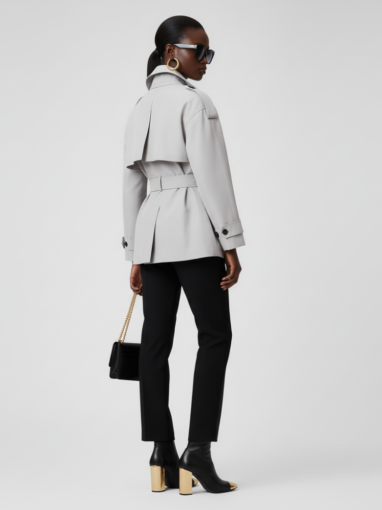 Women's Cropped Trench Jacket DUMBO ECO FASHION BYMANYC ? New York