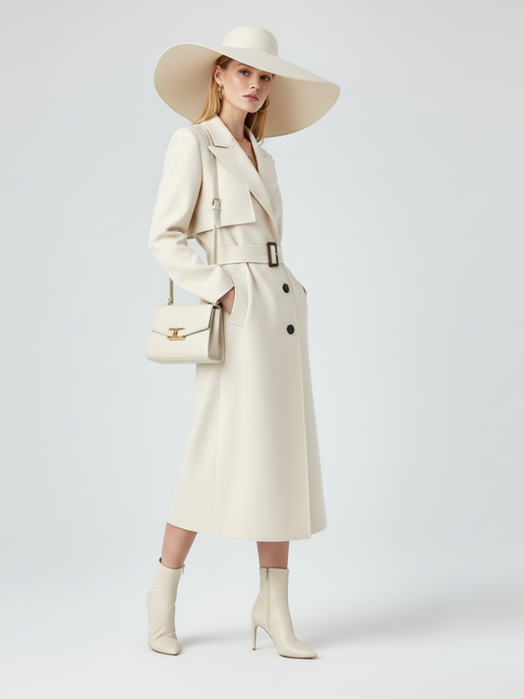Women's Long Trench Coat FINANCIAL DISTRICT ECO COUTURE BYMANYC ? New York