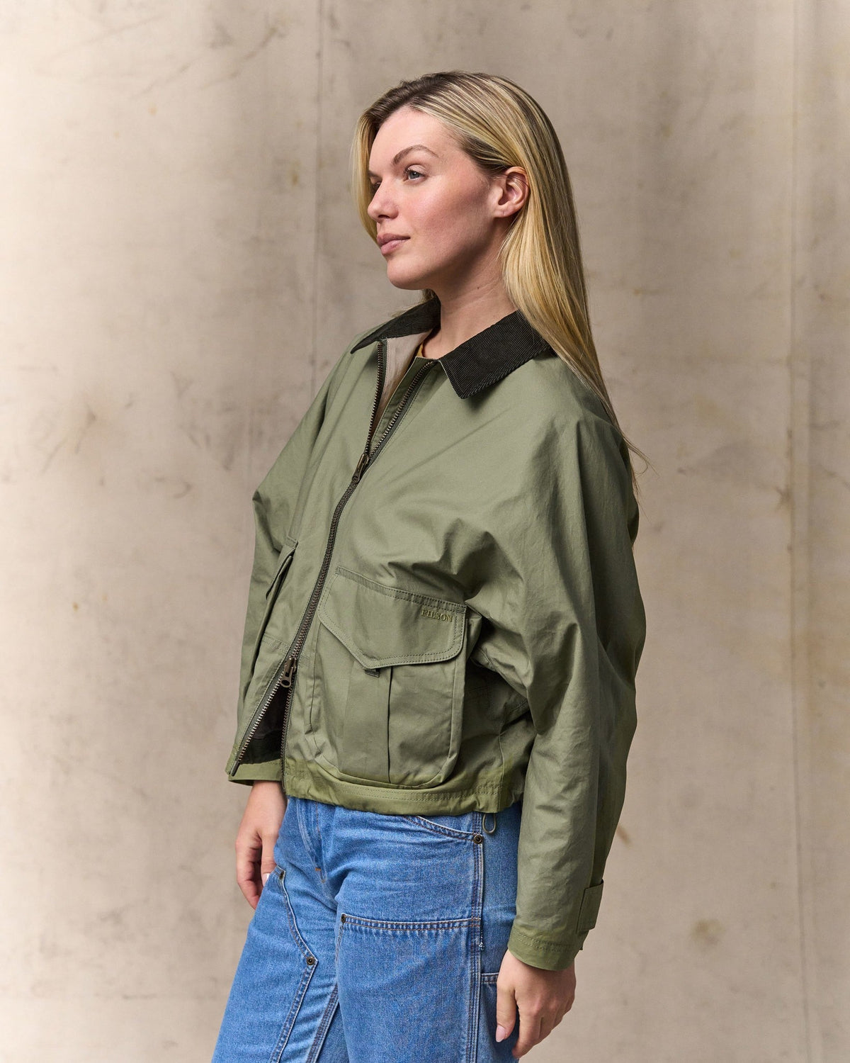 Women's Dry Wax Short Work Jacket - Slate Olive