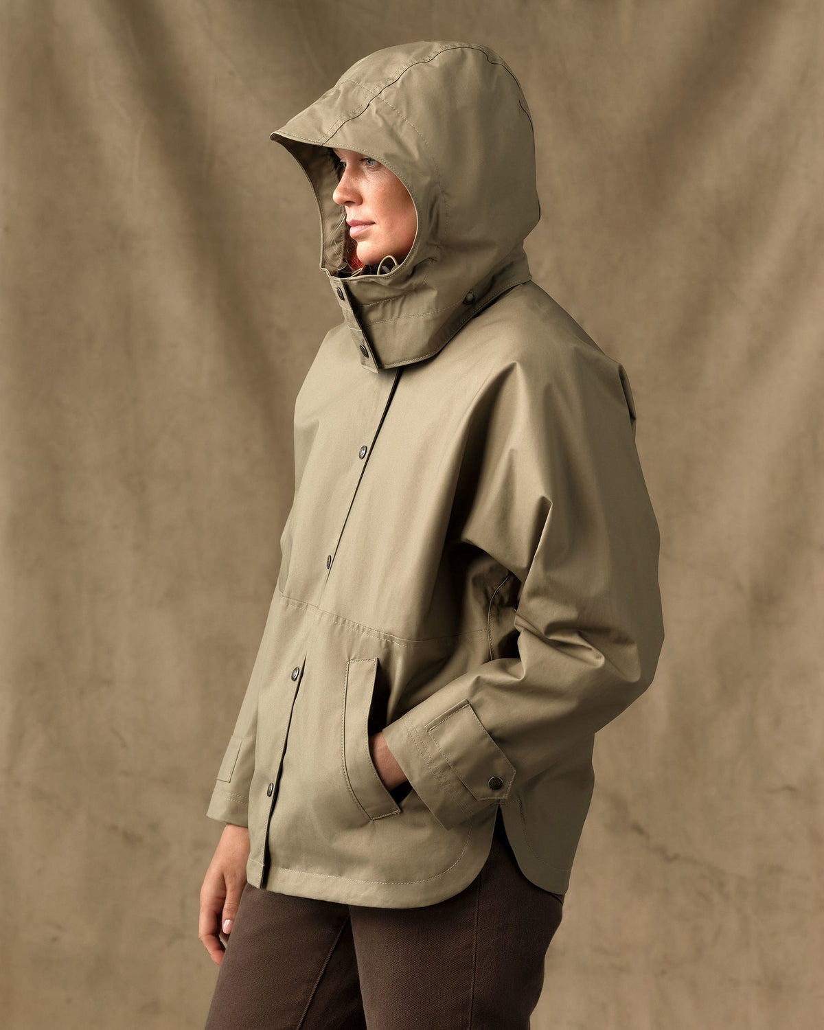 Women's Harbor Front Waxed Jacket - Marsh Tan