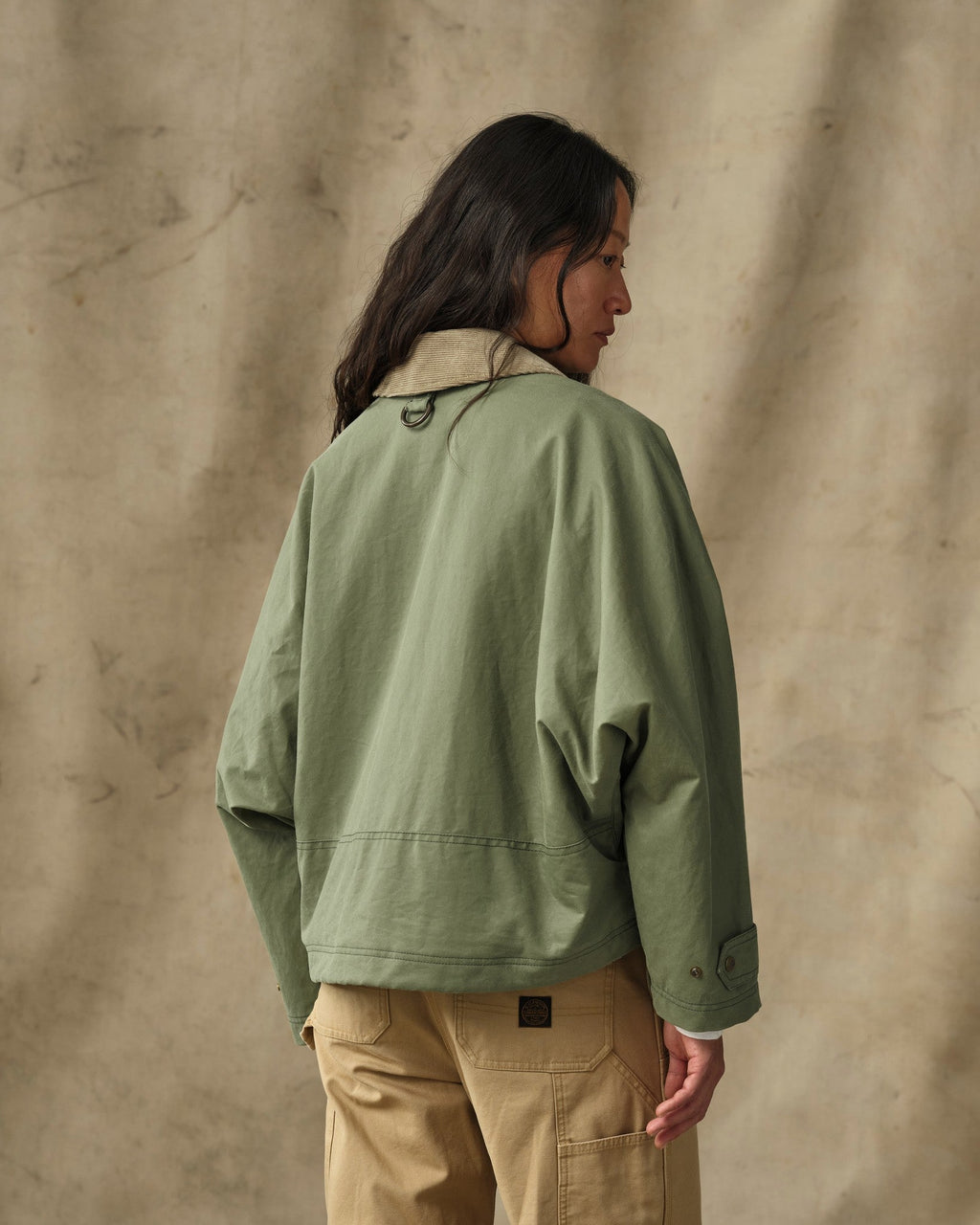 Women's Shelter Cloth Short Work Jacket - Sage Olive
