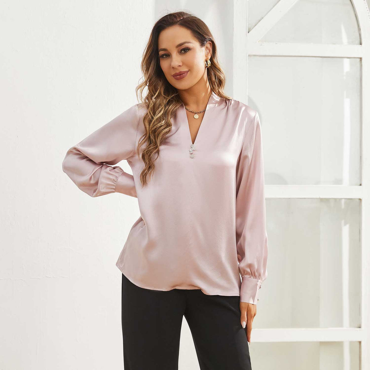 Silk Blouse For Women 100% Mulberry Silk Shirts