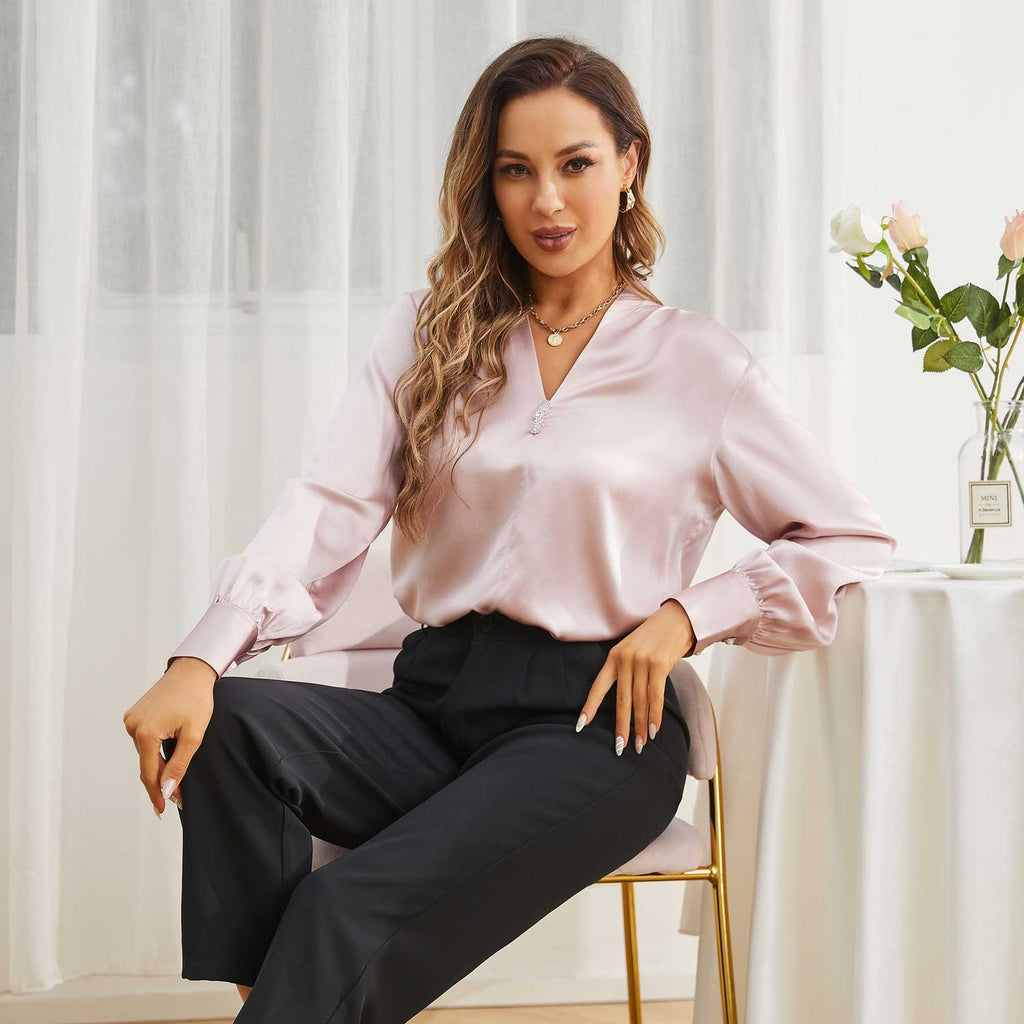 Silk Blouse For Women 100% Mulberry Silk Shirts